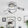 Plafonnier Dauntey LED Chrome, 1 lumière