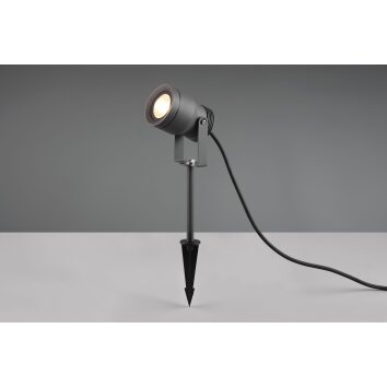 Spot de jardin Trio Mareb LED Anthracite, 1 lumière