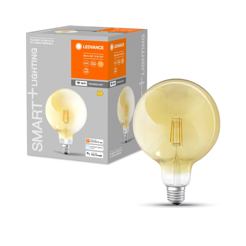 LEDVANCE Smart+ LED E27 6 watt 2400 kelvin 680 lumen main product photo