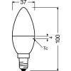 BELLALUX Set de 3 LED E14 3,3 watt 2700 Kelvin 250 lumen