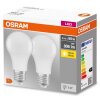 OSRAM Lot de 2 LED E27 8,5 Watt 2700 Kelvin 806 Lumen