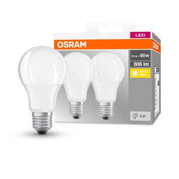 OSRAM Lot de 2 LED E27 8,5 Watt 2700 Kelvin 806 Lumen