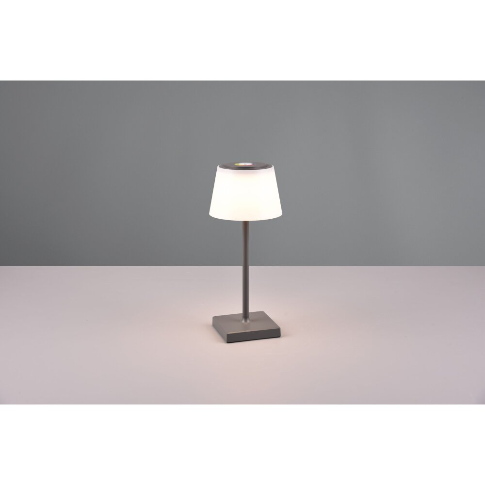 Lampe à poser Reality Sanchez LED Anthracite, 1 lumière, Changeur de couleurs main product photo