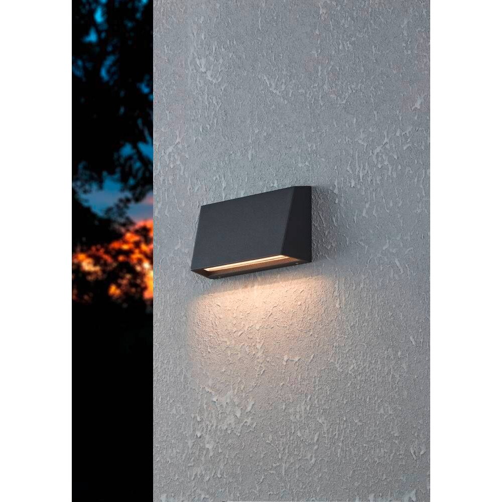 Applique murale d'extérieur Eglo SPONGANO LED Noir, 1 lumière main product photo