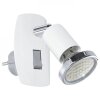 lampe à prise électrique Eglo MINI LED Chrome, Gris, Blanc, 1 lumière