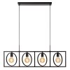 Suspension Lucide SUUS Noir, 4 lumières