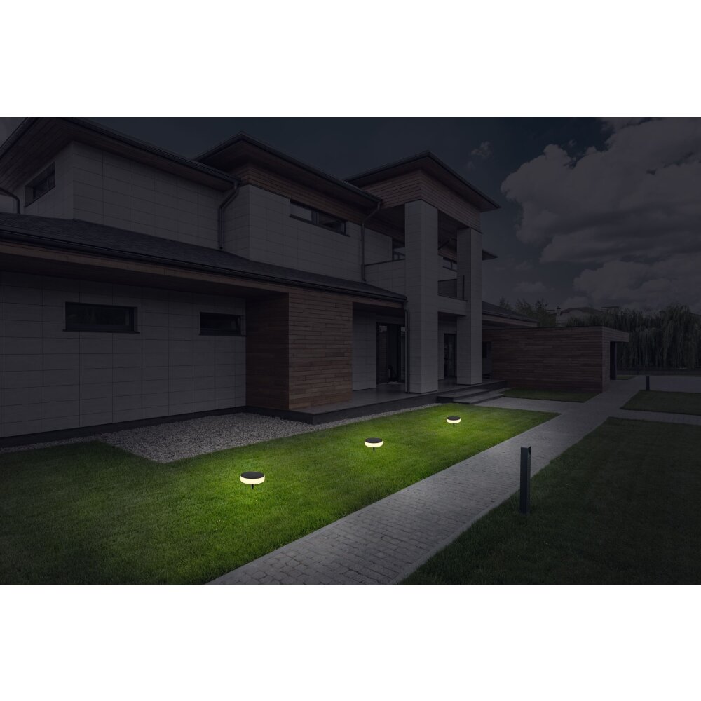 pique de terre Globo SOLAR LED Noir, 1 lumière main product photo