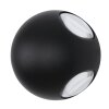 Applique murale d'extérieur Globo SLICE LED Noir, 1 lumière