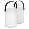 Lampe à poser FHL easy Ciro LED Blanc, 1 lumière, Télécommandes, Changeur de couleurs