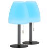 Lampe à poser FHL easy Fiumara LED Noir, 1 lumière, Télécommandes, Changeur de couleurs