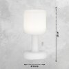 Lampe à poser FHL easy Termoli LED Blanc, 1 lumière, Télécommandes, Changeur de couleurs