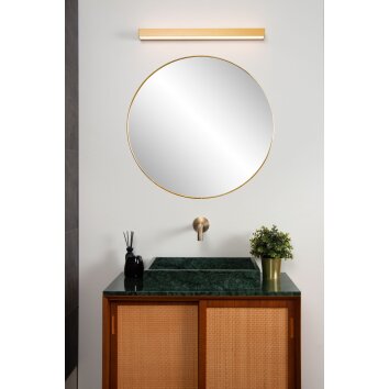 lampe miroir Lucide ALEXA LED Or, Laiton, 1 lumière