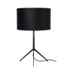 Lampe de table Lucide TONDO Noir, 1 lumière