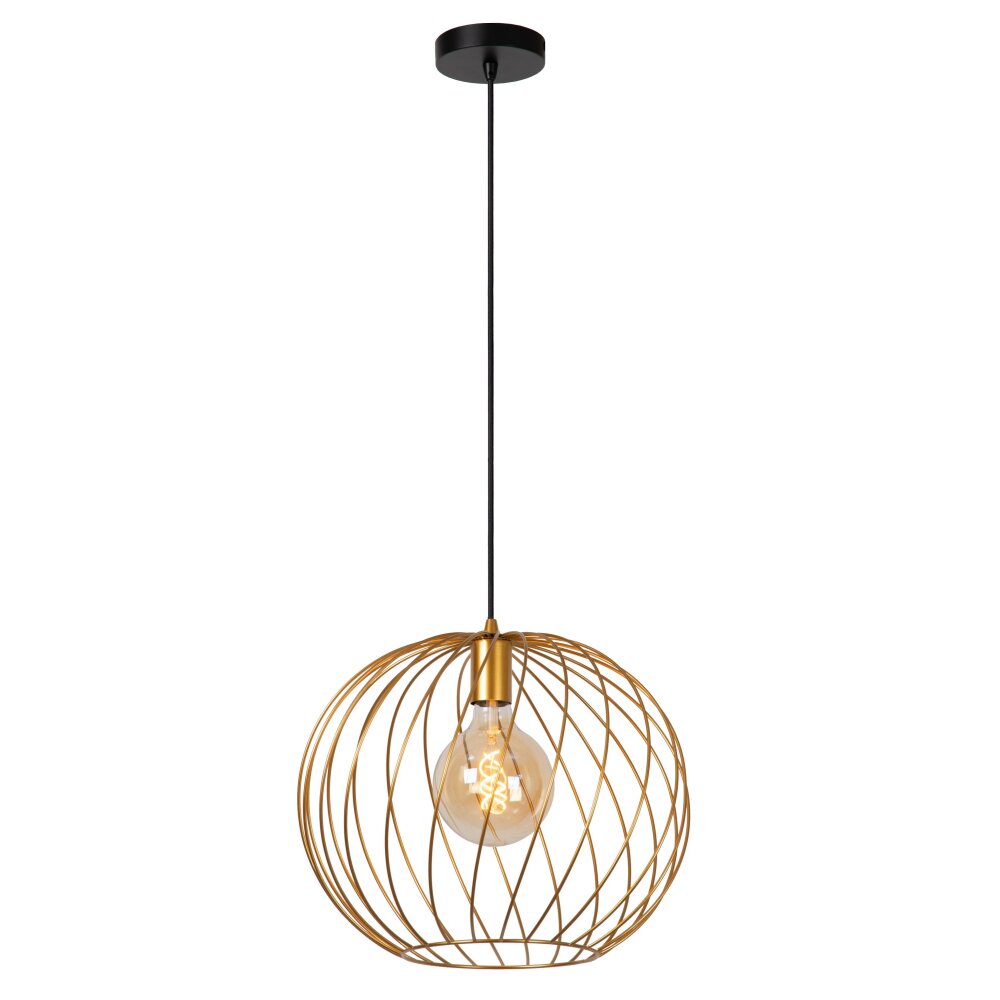 Suspension Lucide DANZA Noir, 1 lumière main product photo