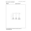 Suspension Lucide FILOX Noir, 3 lumières