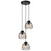 Suspension Lucide FILOX Noir, 3 lumières