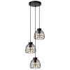 Suspension Lucide FILOX Noir, 3 lumières