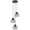 Suspension Lucide FILOX Noir, 3 lumières