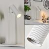 Lampe de table Trutielle Blanc, 1 lumière