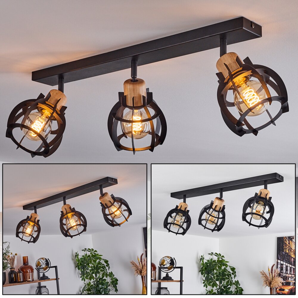 Plafonnier Dandin Noir, 3 lumières main product photo