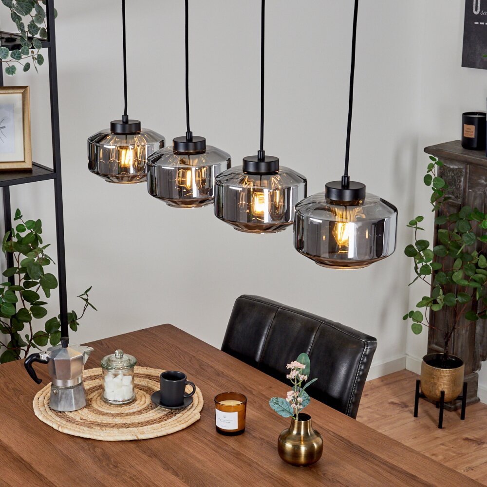Suspension Gondim Noir, 4 lumières main product photo