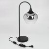 Lampe de table Azurara Noir, 1 lumière