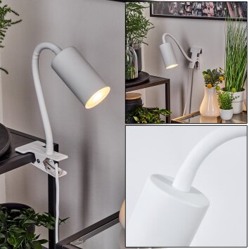 lampe â clipper Javel Blanc, 1 lumière