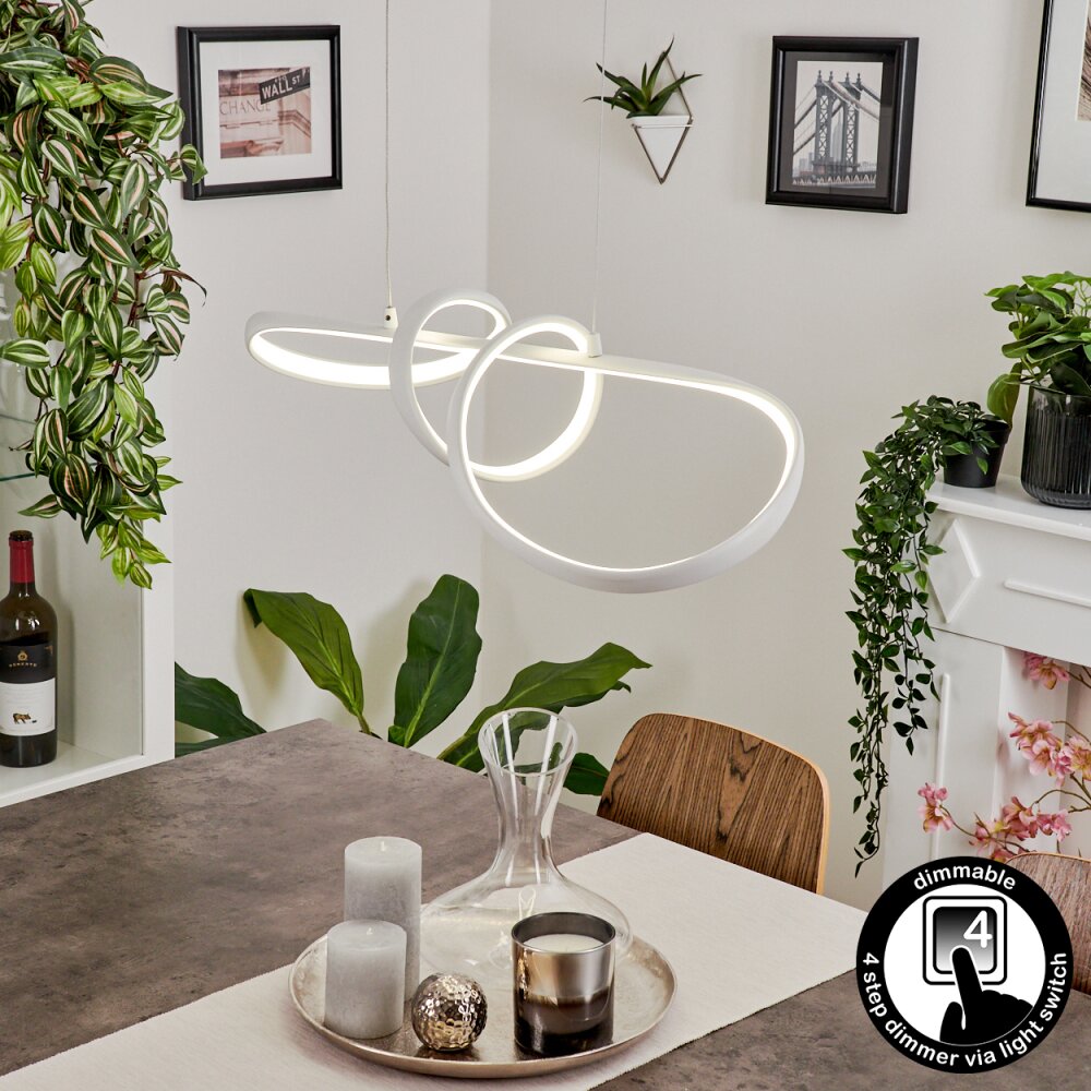 Suspension Dauntey LED Blanc, 1 lumière main product photo