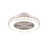 Ventilateur de plafond Reality Sandfjord LED Chrome, 1 lumière, Télécommandes