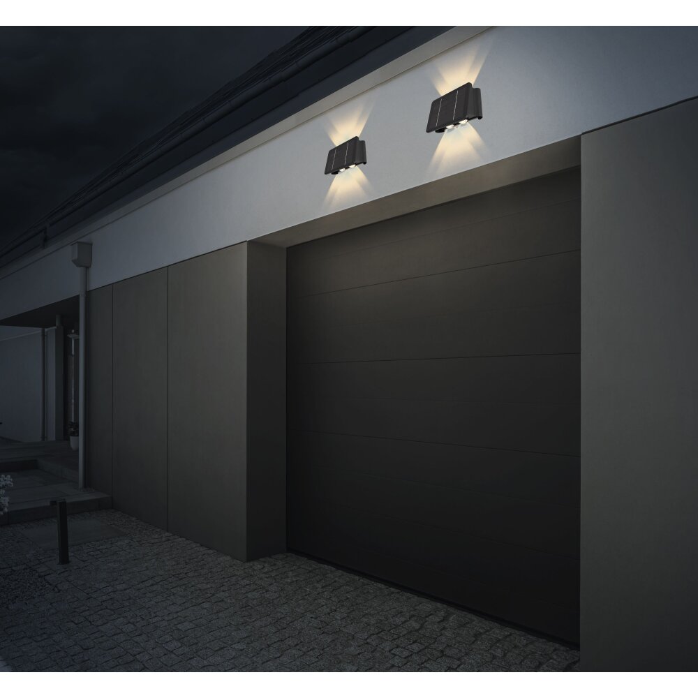 Applique murale d'extérieur Globo SOLAR LED Noir, 1 lumière main product photo