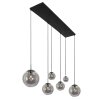 Suspension Steinhauer Bollique Noir, 6 lumières