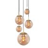 Suspension Steinhauer Bollique Laiton, 5 lumières