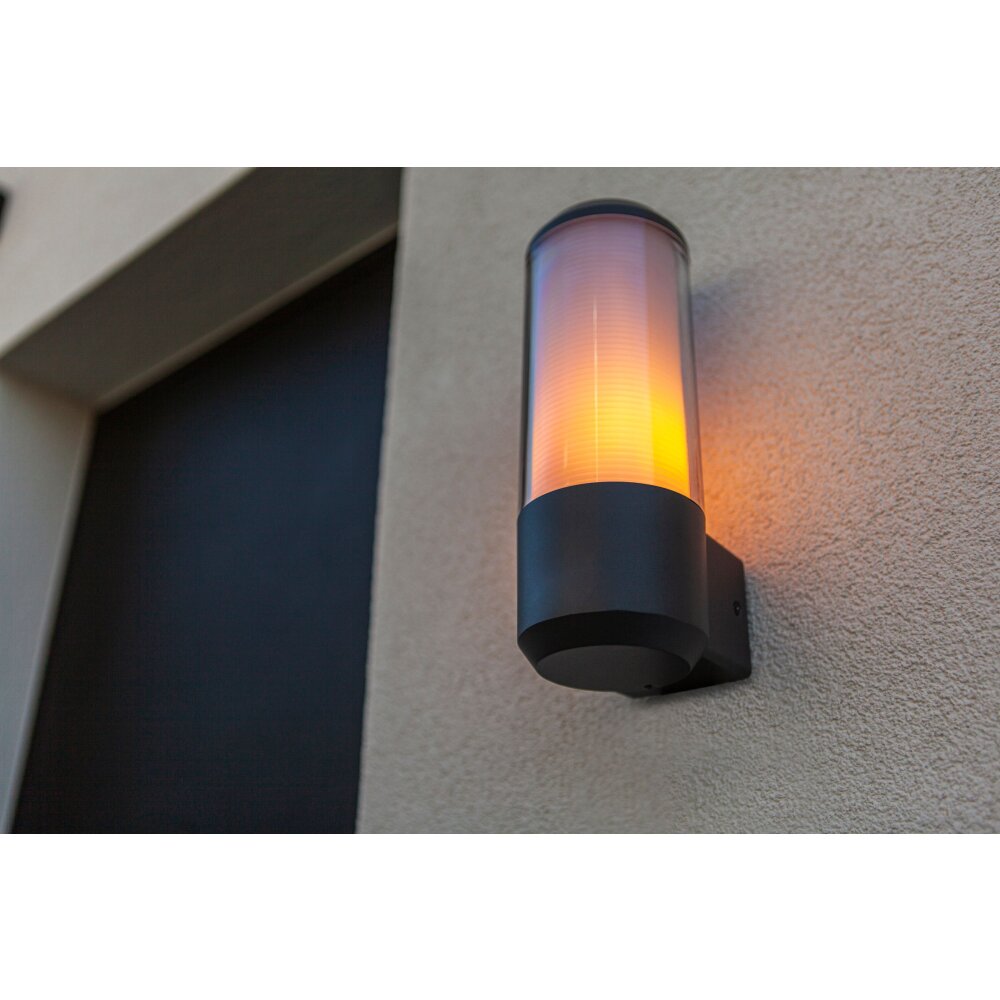 Applique murale d'extérieur Lutec Heros Anthracite, 1 lumière main product photo