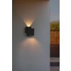 Applique murale d'extérieur Lutec Rialto LED Noir, 2 lumières