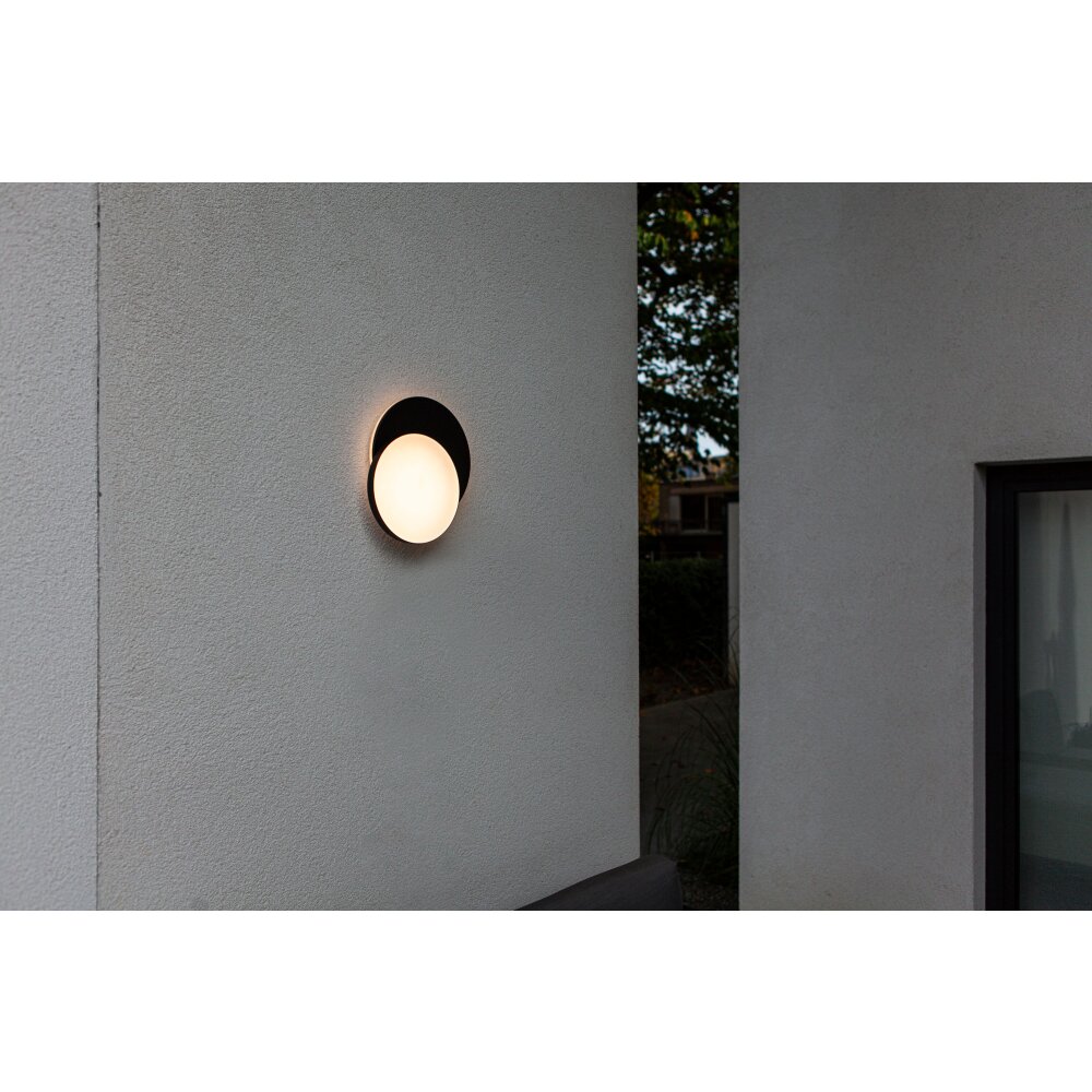 Applique murale d'extérieur Lutec Goleta LED Noir, 1 lumière main product photo