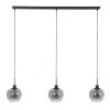 Suspension Steinhauer Lotus Noir, 3 lumières