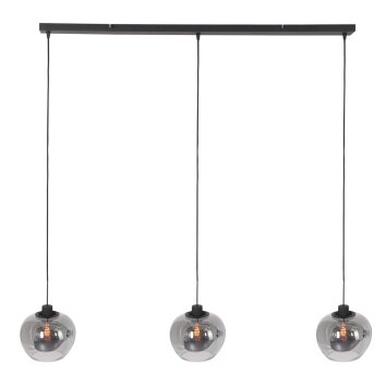 Suspension Steinhauer Lotus Noir, 3 lumières