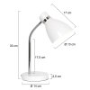 Lampe de table Steinhauer Spring Blanc, 1 lumière Lampe de table Steinhauer Spring Blanc, 1 lumière