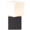Lampe de table Brilliant Twisty Noir, 1 lumière