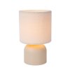 Lampe de table Lucide WOOLLY Beige, 1 lumière