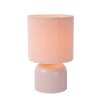 Lampe de table Lucide WOOLLY Rose, 1 lumière