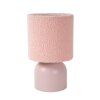 Lampe de table Lucide WOOLLY Rose, 1 lumière