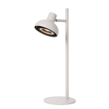 Lampe de table Lucide SENSAS Blanc, 1 lumière