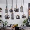Suspension Talok Noir, 8 lumières