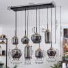 Suspension Talok Noir, 8 lumières
