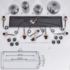 Suspension Talok Noir, 8 lumières