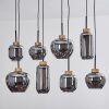 Suspension Talok Noir, 8 lumières