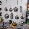 Suspension Talok Noir, 8 lumières