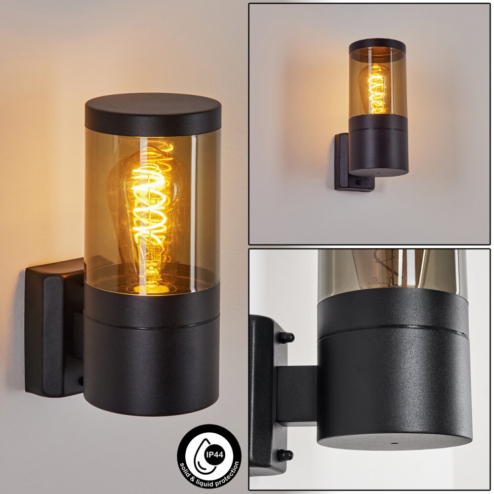 Applique murale d'extérieur Tolsona Noir, 1 lumière main product photo