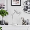 Lampe de table Vijes Blanc, 1 lumière